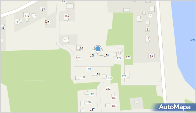 Komórki, Komórki, 169, mapa Komórki