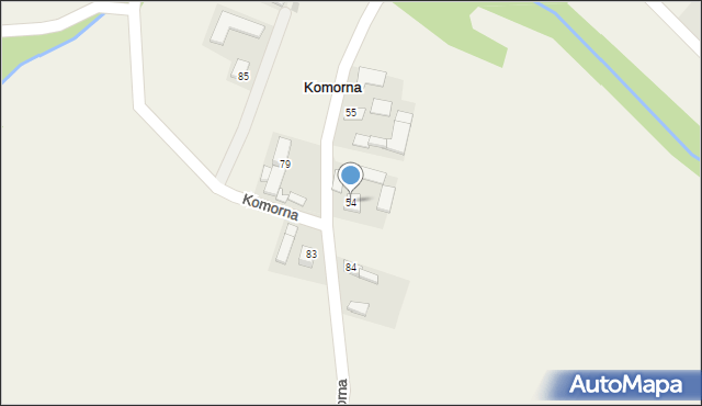 Komorna, Komorna, 54, mapa Komorna