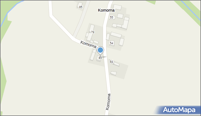 Komorna, Komorna, 83, mapa Komorna