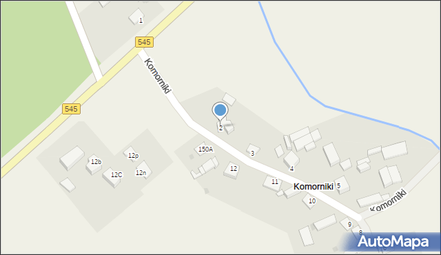 Komorniki, Komorniki, 2, mapa Komorniki