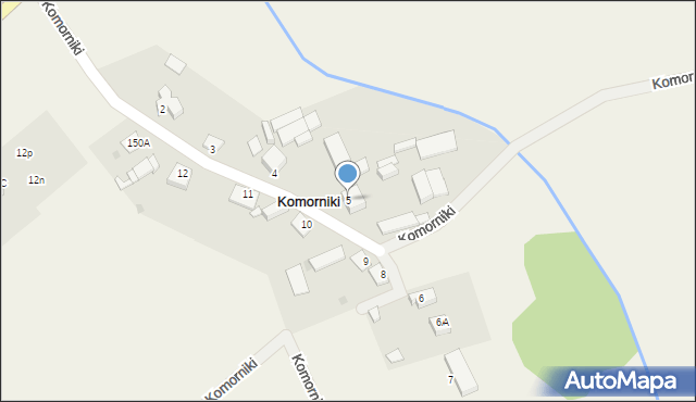 Komorniki, Komorniki, 5, mapa Komorniki