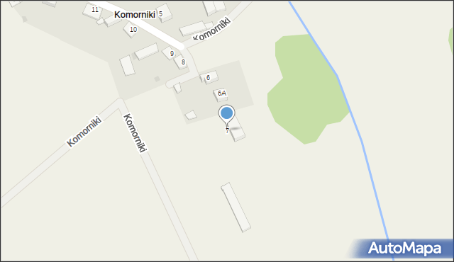 Komorniki, Komorniki, 7, mapa Komorniki