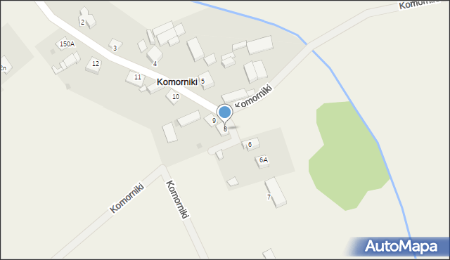 Komorniki, Komorniki, 8, mapa Komorniki