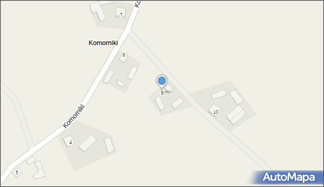 Komorniki, Komorniki, 9, mapa Komorniki