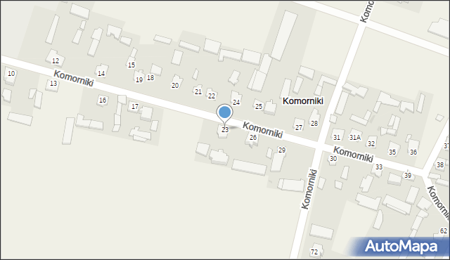 Komorniki, Komorniki, 23, mapa Komorniki
