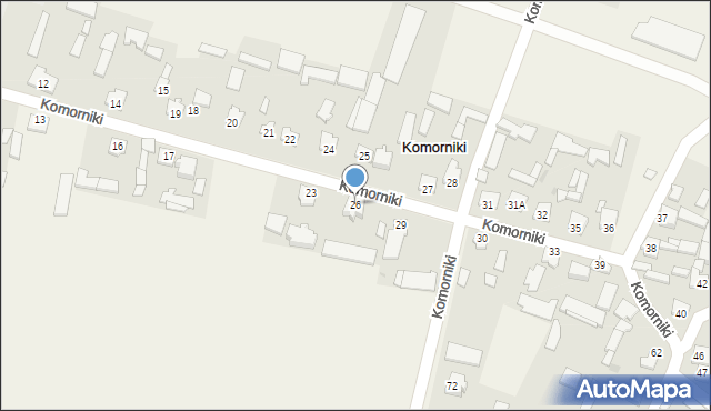 Komorniki, Komorniki, 26, mapa Komorniki