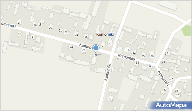 Komorniki, Komorniki, 29, mapa Komorniki