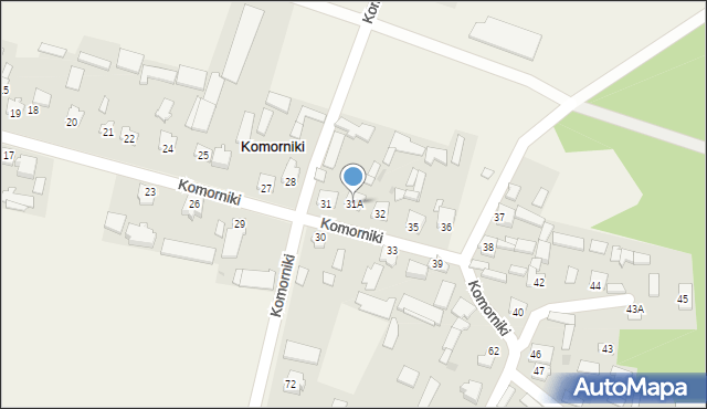 Komorniki, Komorniki, 31A, mapa Komorniki