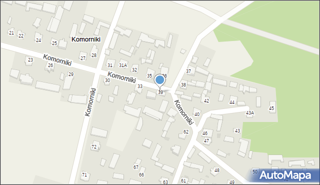 Komorniki, Komorniki, 39, mapa Komorniki