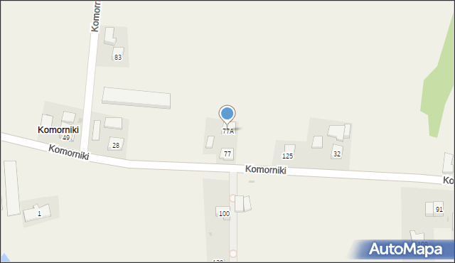 Komorniki, Komorniki, 77A, mapa Komorniki