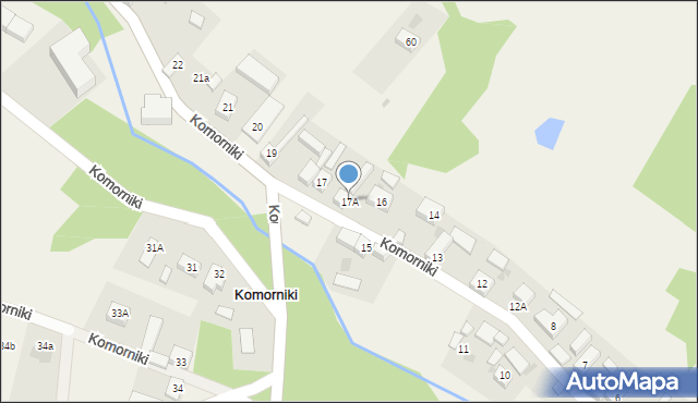 Komorniki, Komorniki, 17A, mapa Komorniki