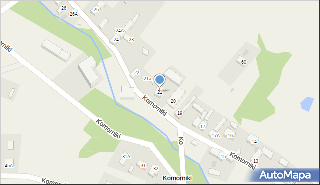 Komorniki, Komorniki, 21, mapa Komorniki