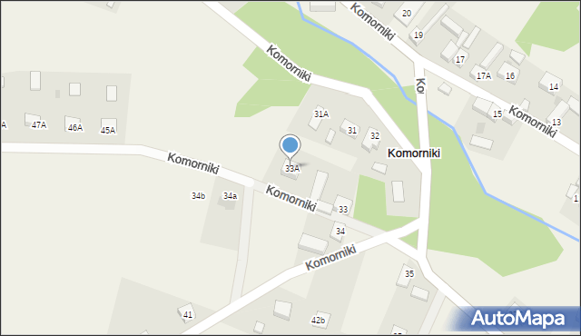 Komorniki, Komorniki, 33A, mapa Komorniki