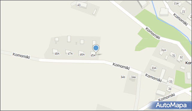 Komorniki, Komorniki, 45B, mapa Komorniki