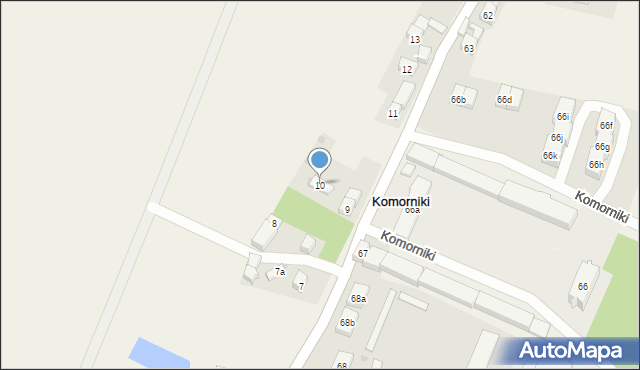 Komorniki, Komorniki, 10, mapa Komorniki