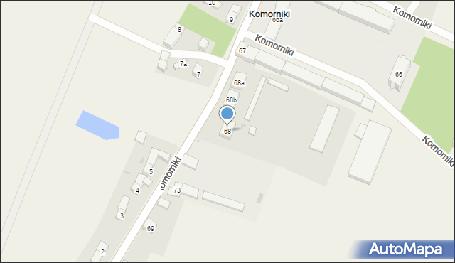 Komorniki, Komorniki, 68, mapa Komorniki