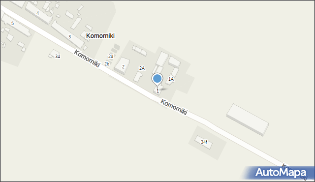 Komorniki, Komorniki, 1, mapa Komorniki