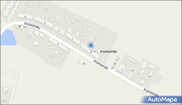 Komorniki, Komorniki, 3, mapa Komorniki