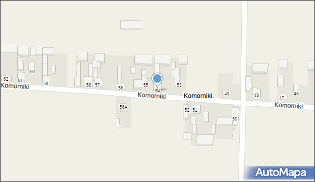 Komorniki, Komorniki, 54, mapa Komorniki