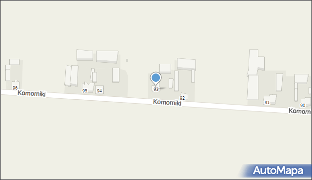 Komorniki, Komorniki, 93, mapa Komorniki