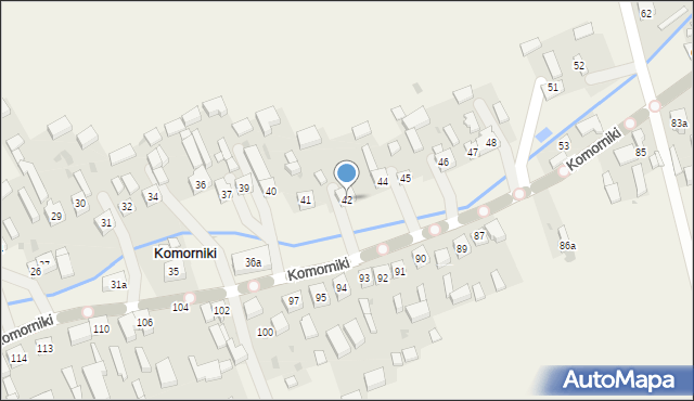 Komorniki, Komorniki, 42, mapa Komorniki