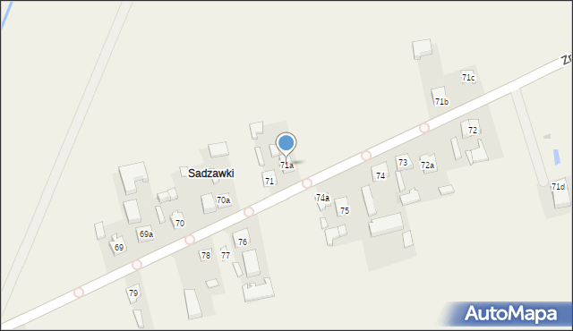 Komorniki, Komorniki, 71a, mapa Komorniki