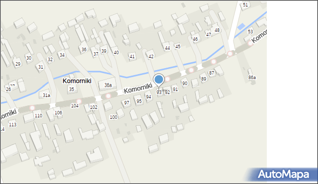 Komorniki, Komorniki, 93, mapa Komorniki