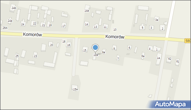 Komorów, Komorów, 12a, mapa Komorów