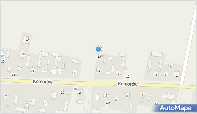 Komorów, Komorów, 14a, mapa Komorów