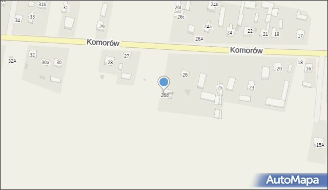 Komorów, Komorów, 26d, mapa Komorów