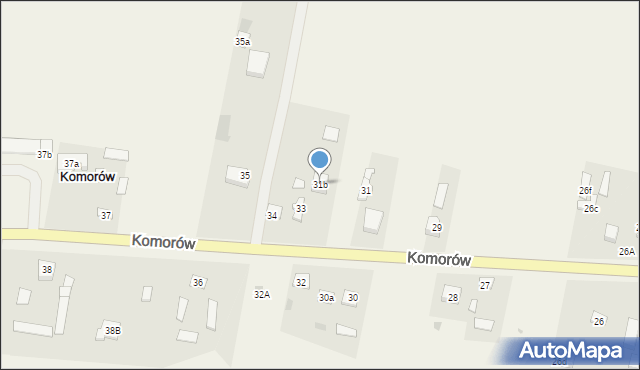 Komorów, Komorów, 31b, mapa Komorów