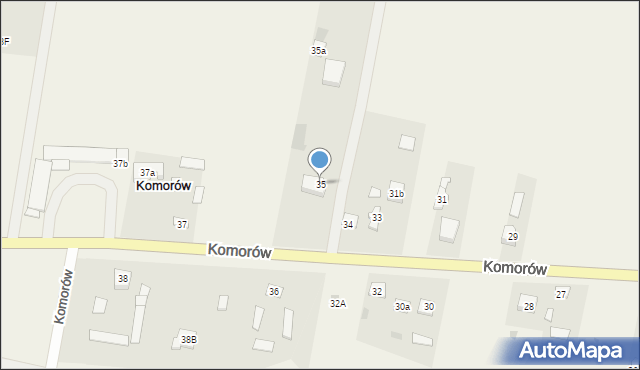 Komorów, Komorów, 35, mapa Komorów