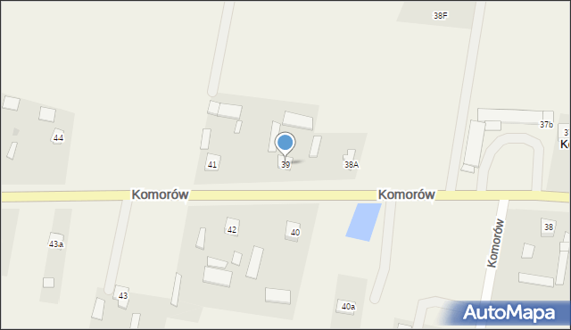 Komorów, Komorów, 39, mapa Komorów