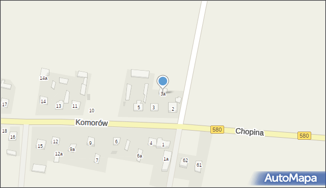 Komorów, Komorów, 3a, mapa Komorów