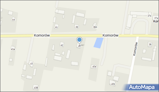 Komorów, Komorów, 40, mapa Komorów