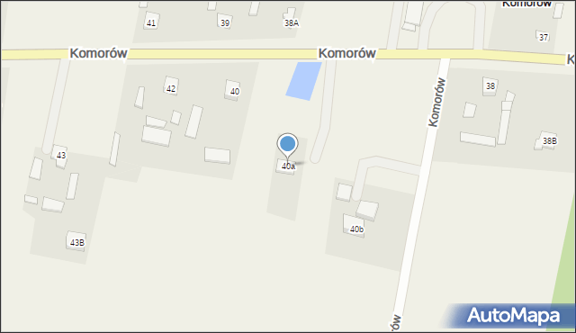 Komorów, Komorów, 40a, mapa Komorów