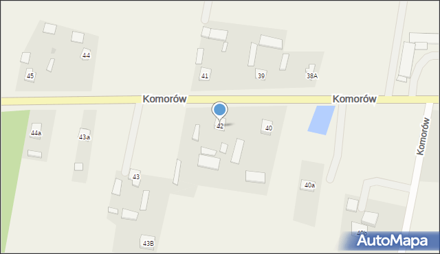 Komorów, Komorów, 42, mapa Komorów