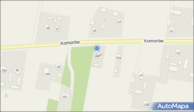 Komorów, Komorów, 44a, mapa Komorów