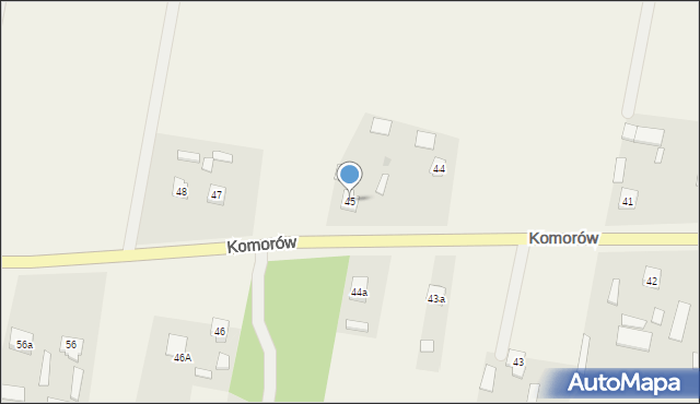 Komorów, Komorów, 45, mapa Komorów