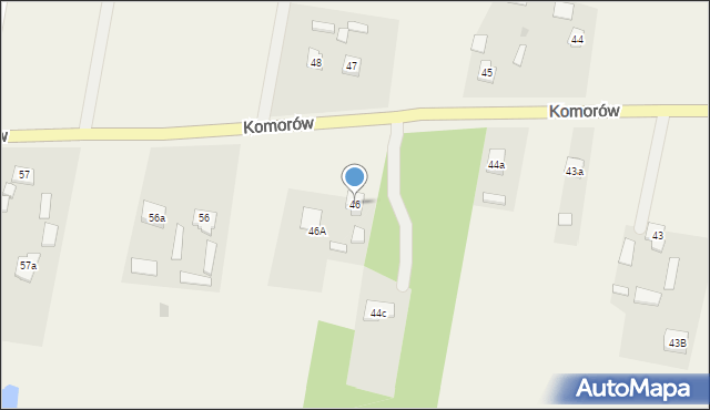 Komorów, Komorów, 46, mapa Komorów