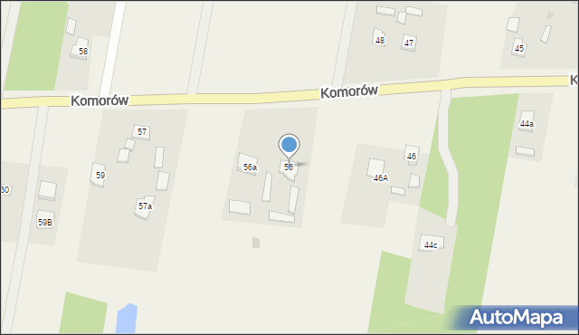 Komorów, Komorów, 56, mapa Komorów