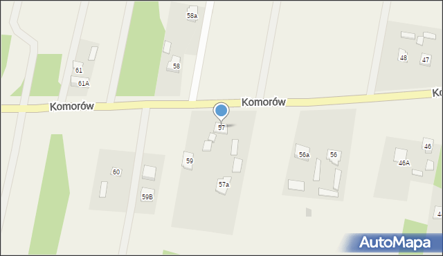 Komorów, Komorów, 57, mapa Komorów