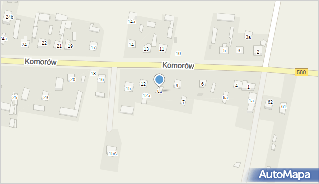 Komorów, Komorów, 9a, mapa Komorów