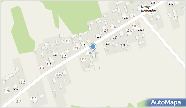 Komorów, Komorów, 120A, mapa Komorów