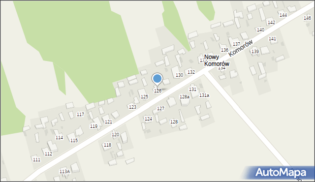 Komorów, Komorów, 126, mapa Komorów