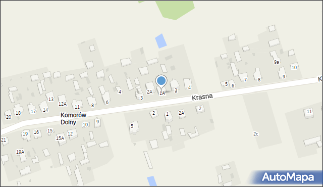 Komorów, Komorów, 1A, mapa Komorów