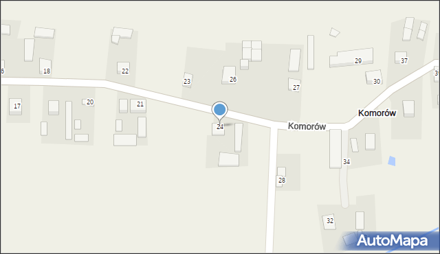 Komorów, Komorów, 24, mapa Komorów