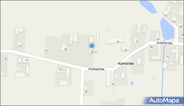 Komorów, Komorów, 27, mapa Komorów