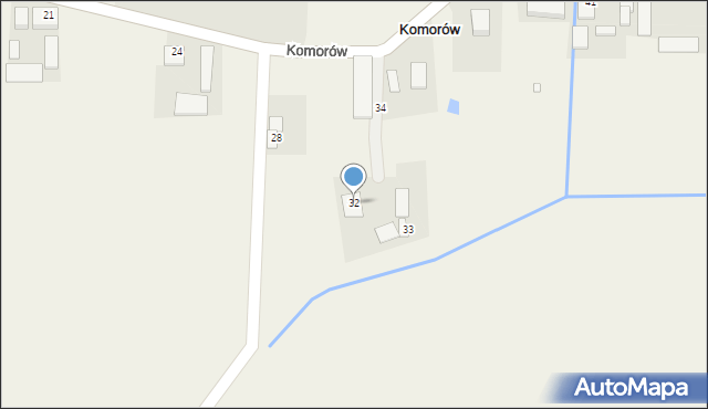 Komorów, Komorów, 32, mapa Komorów