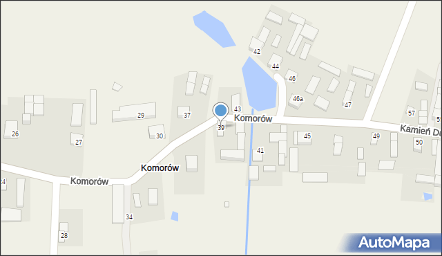 Komorów, Komorów, 39, mapa Komorów